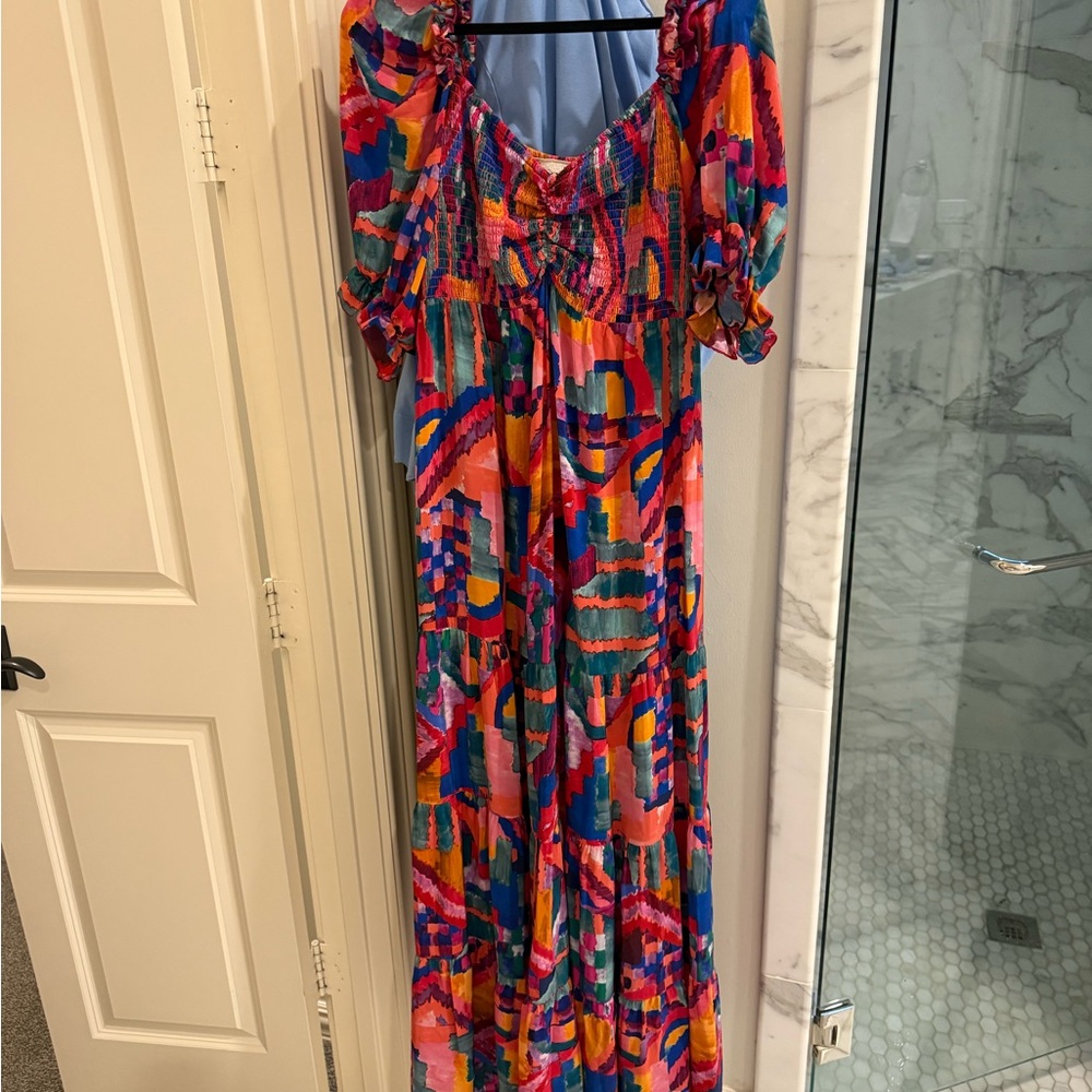 New with Tags Johnny Was Summer Day Dream Silk Maxi Dress - Picture 4 of 4